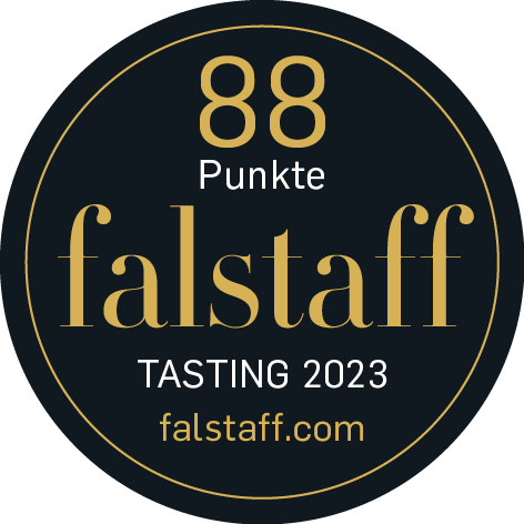 Sticker der Medaille Falstaff Tasting 2023, 88 Punkte