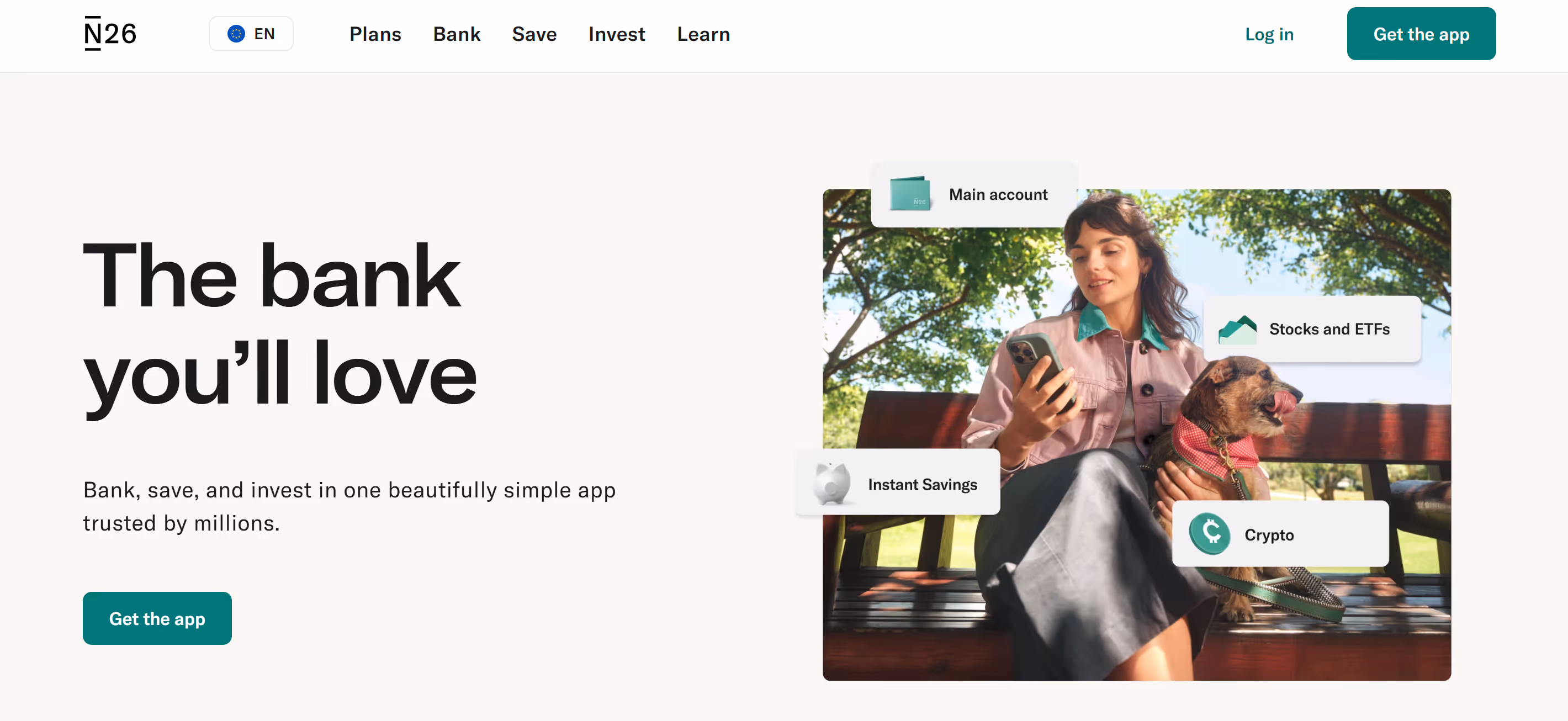 N26 homepage