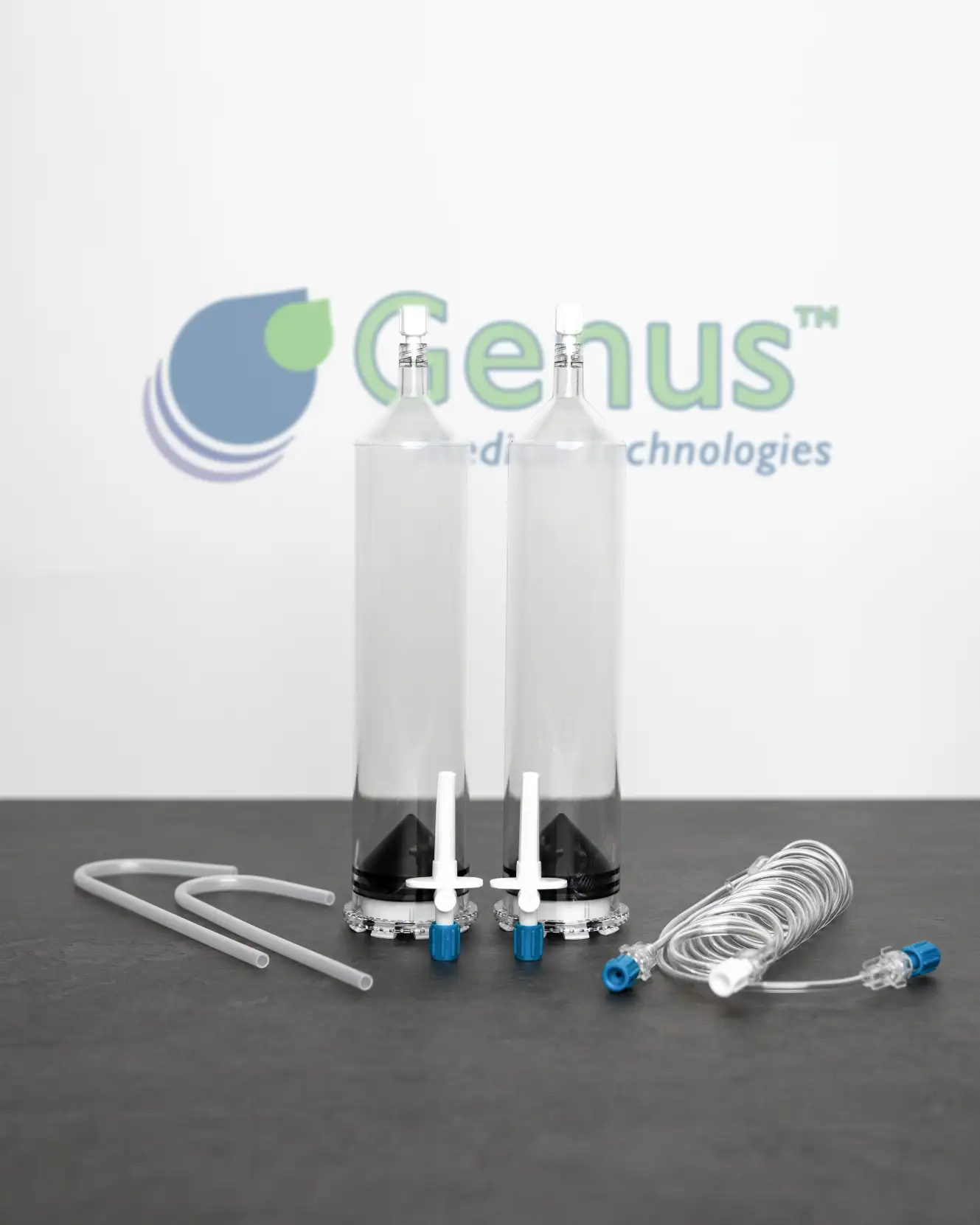 Genus Medical 64-400103D dual 200 mL CT syringe kit for Bracco EmpowerCT injectors