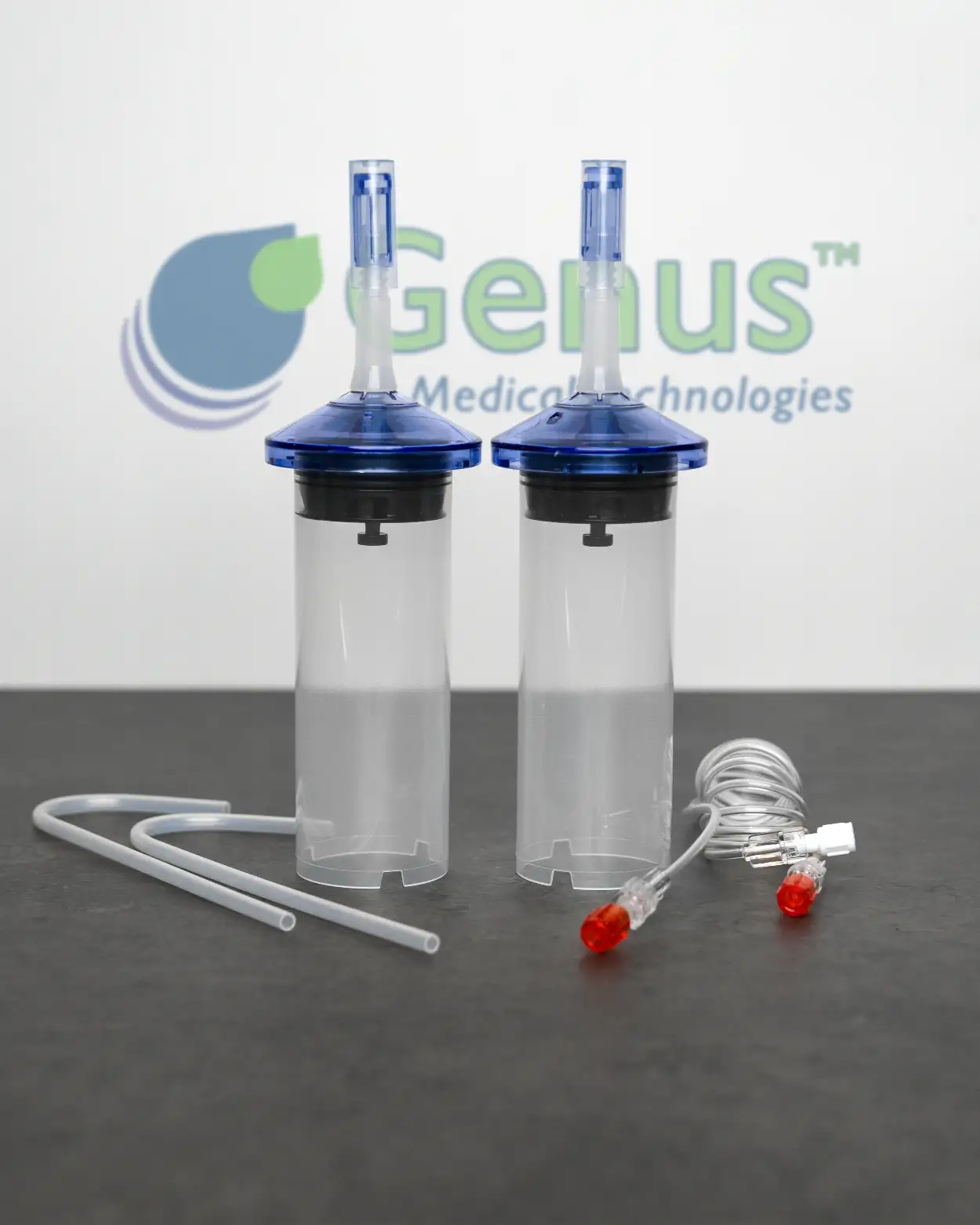 Genus Medical 128-200107D dual 200 mL CT syringe kit for Optivantage injectors