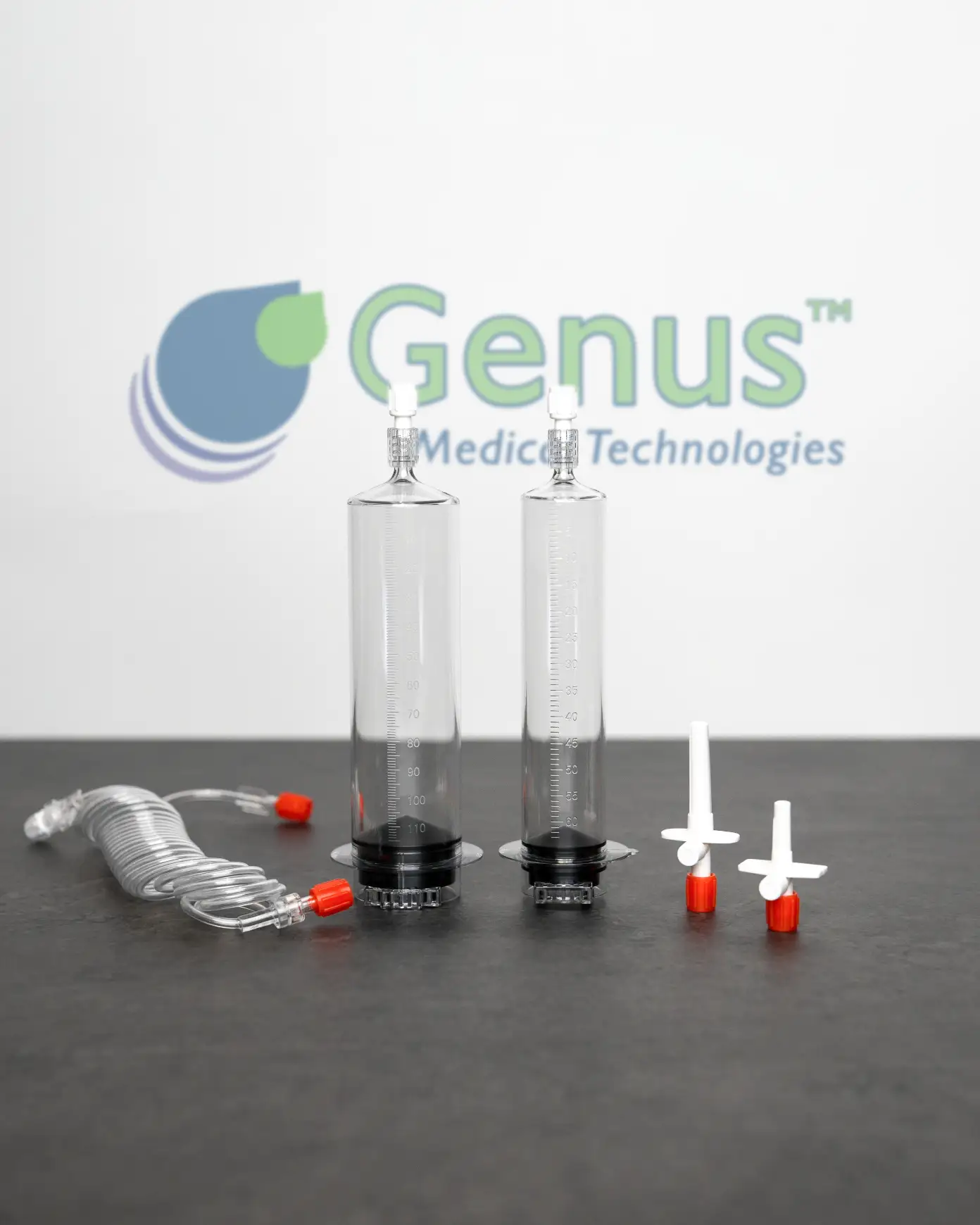 Genus Medical 128-100302 65 and 115 mL MRI syringe kit for MEDRAD Spectris Solaris injectors