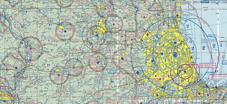 image of an FAA sectional chart