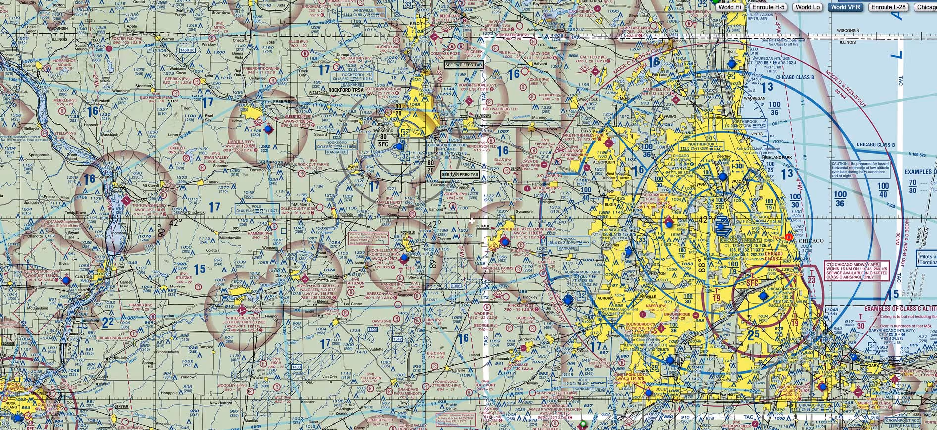 image of an FAA sectional chart