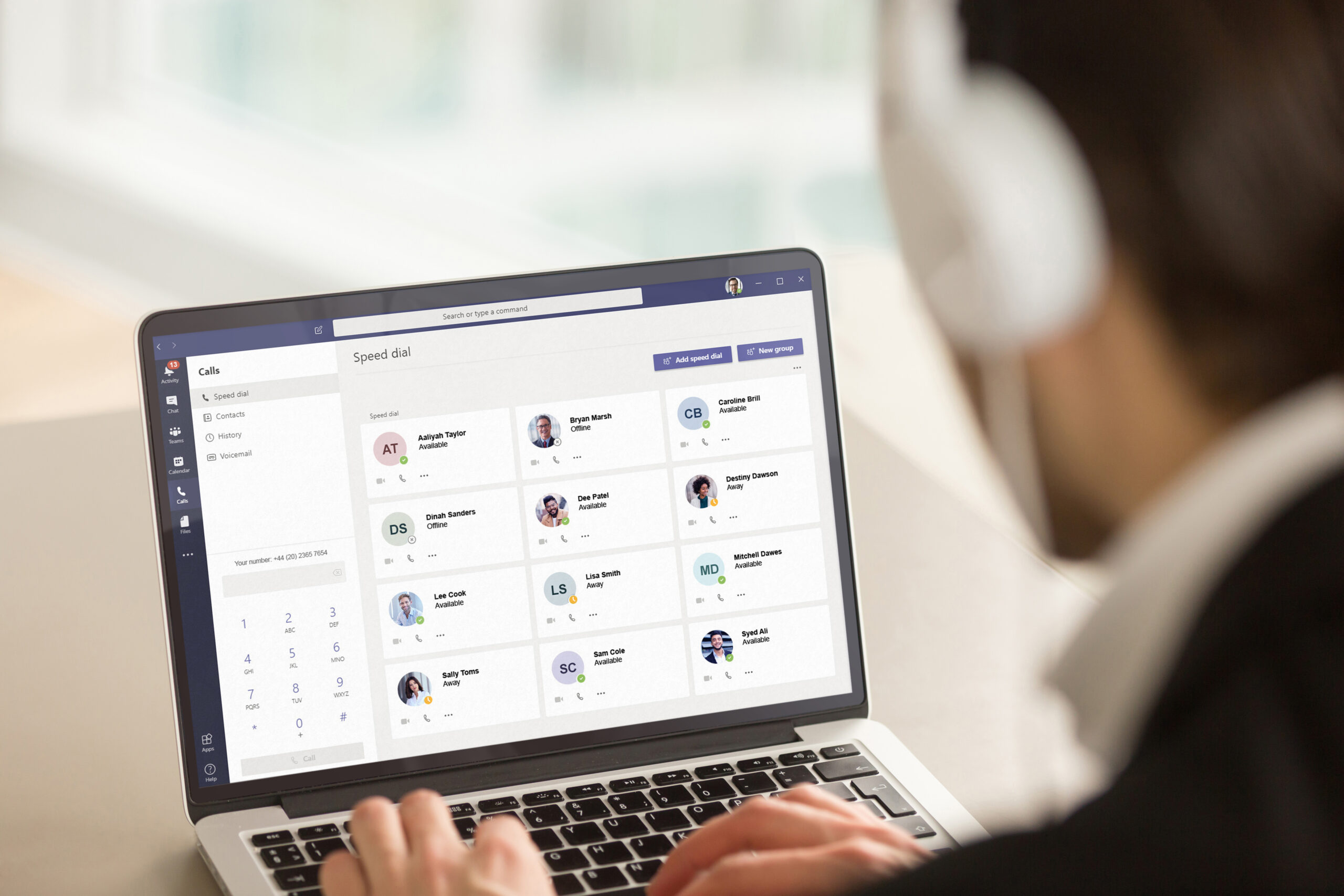 Dashboard mockup