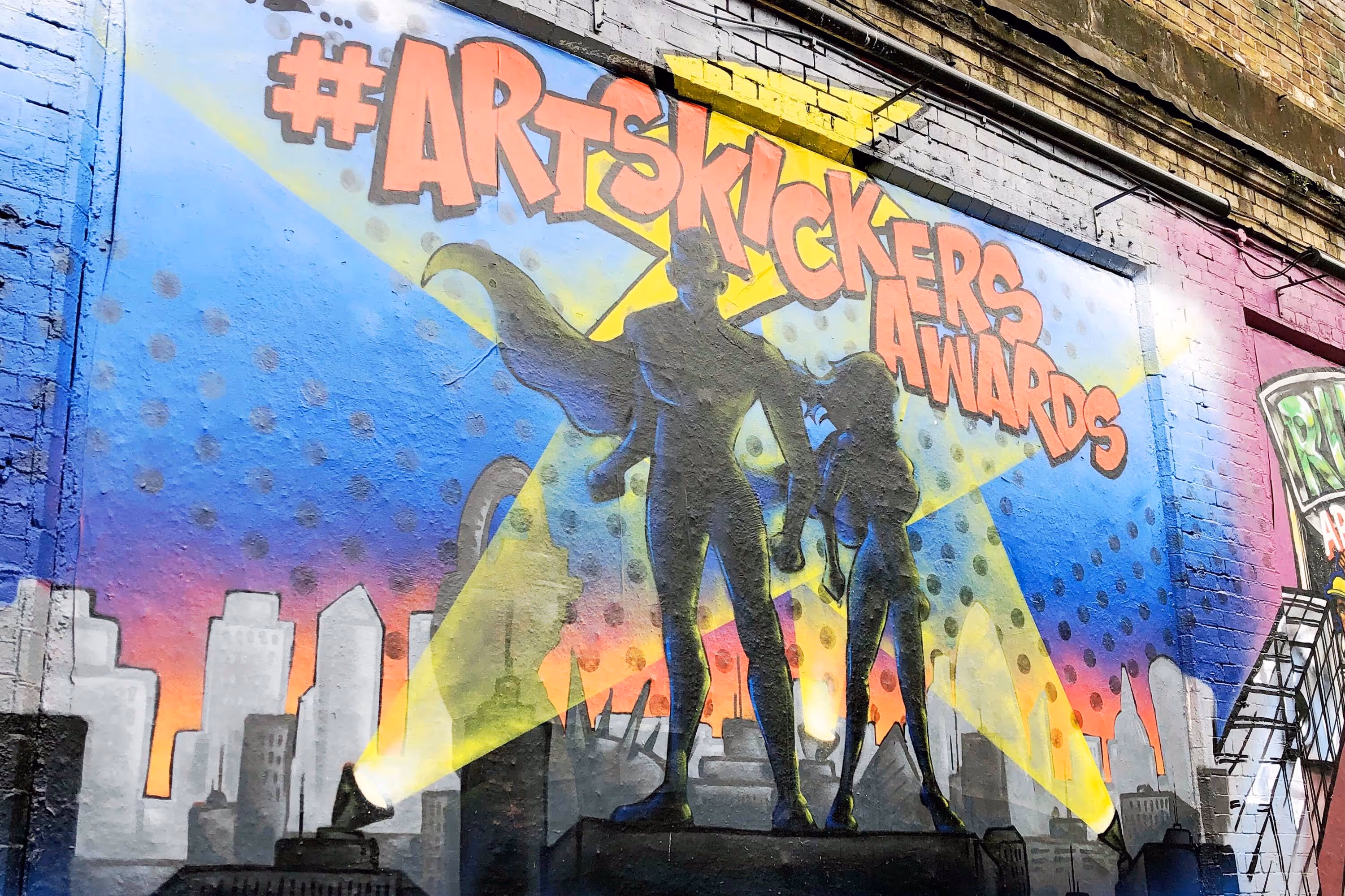 ArtsKickers Shoreditch Art Wall