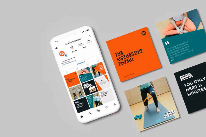 Brand Strategy & Visual Identity for Women’s Health Startup: The Mothership Physio Case Study