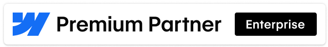 Webflow premium partner badge