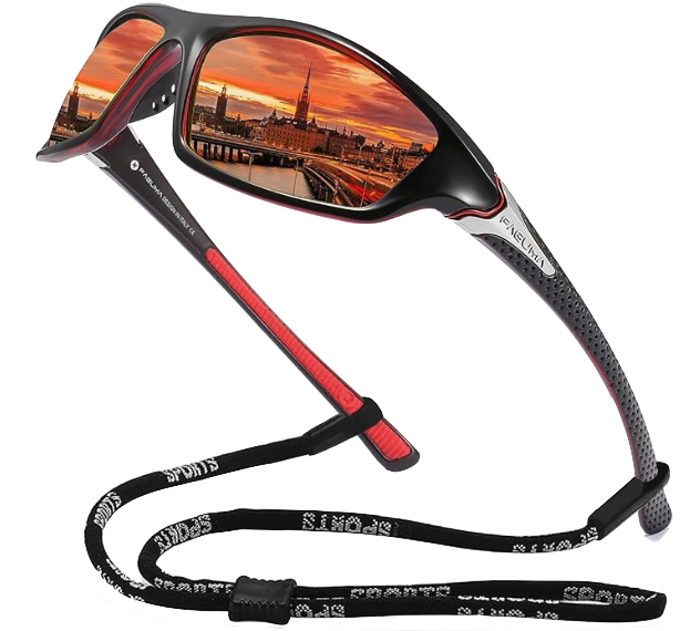 polarized sunglasses with a strap for roofing