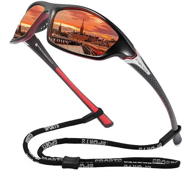 polarized sunglasses with a strap for roofing