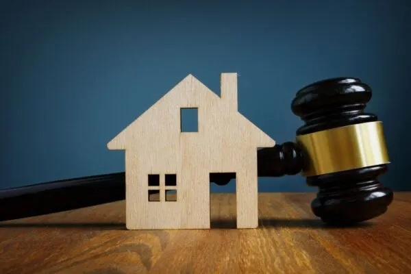 Model house with a gavel