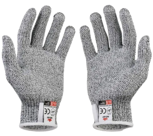Gray no cry gloves for roofing