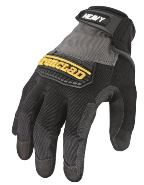 Black and gray heavy-utility Ironclad gloves