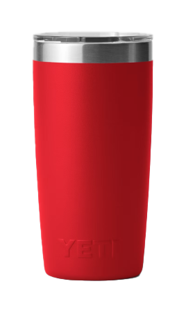 Red tumbler mug for hot drinks
