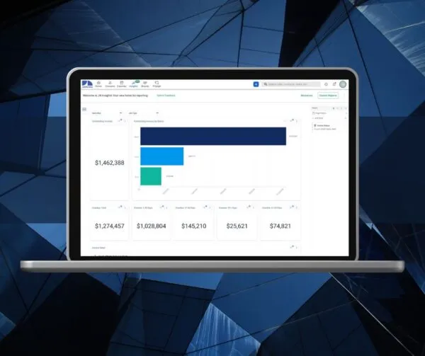 bar graph on the JobNimbus Insights Accounts Receivable dashboard