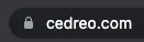 Cedreo site URL to log in
