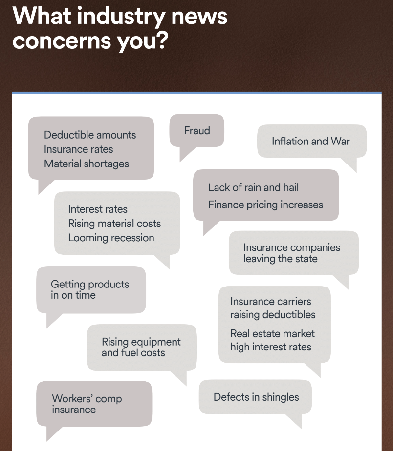 Roofing future outlook survey results