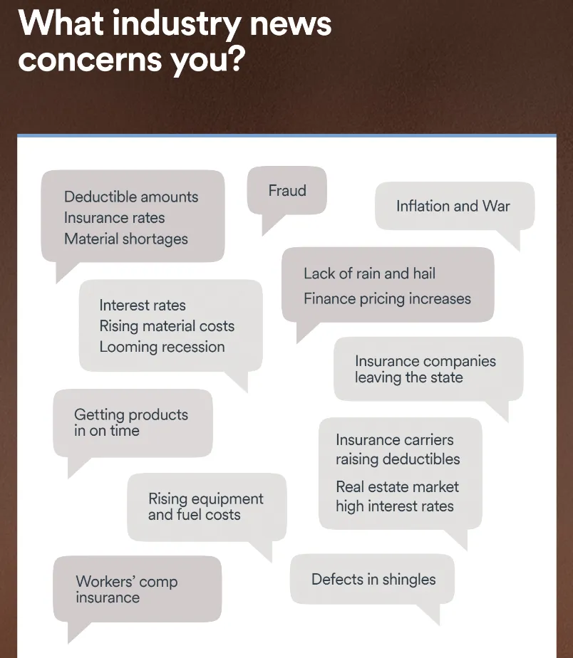 Roofing future outlook survey results