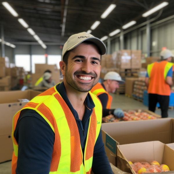 roofing contractor involved in the local food bank