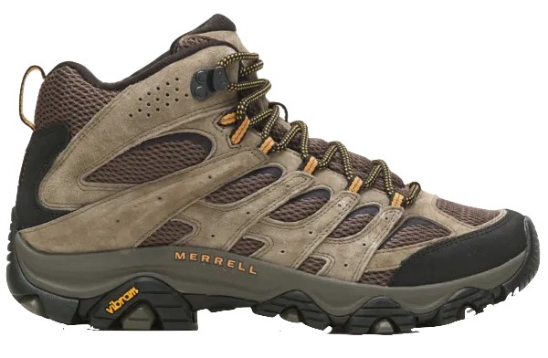 Tan Merrell Moab 3 Mid roofing boots