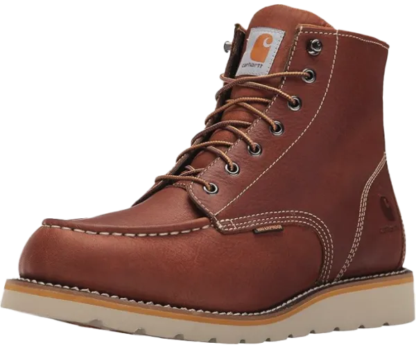 Brown roofing boot that is great for both men and women