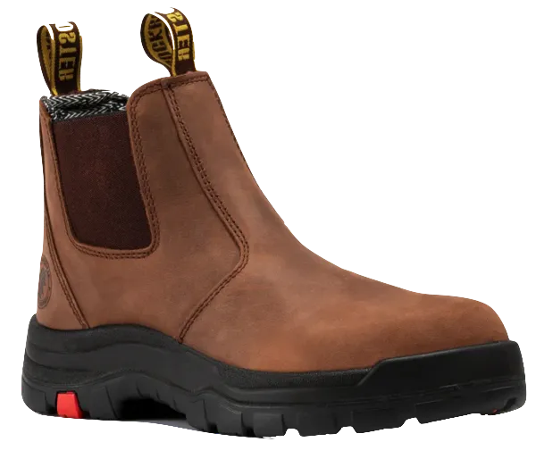 Brown Rockrooster pull-on roofing boots