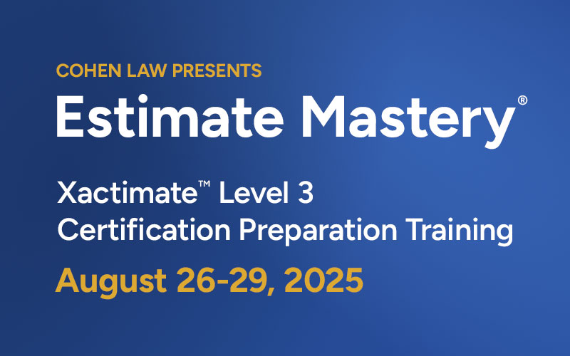 Estimate Mastery: Xactimate Level 3 Certification Preparation
