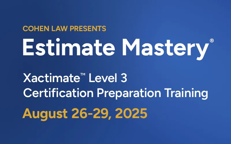 Estimate Mastery: Xactimate Level 3 Certification Preparation