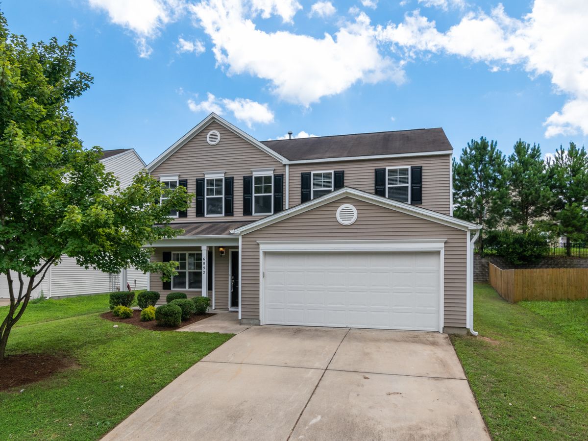 Home exterior with vinyl siding
