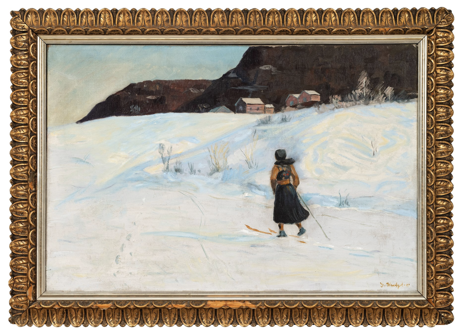 Vinter med skiløperske