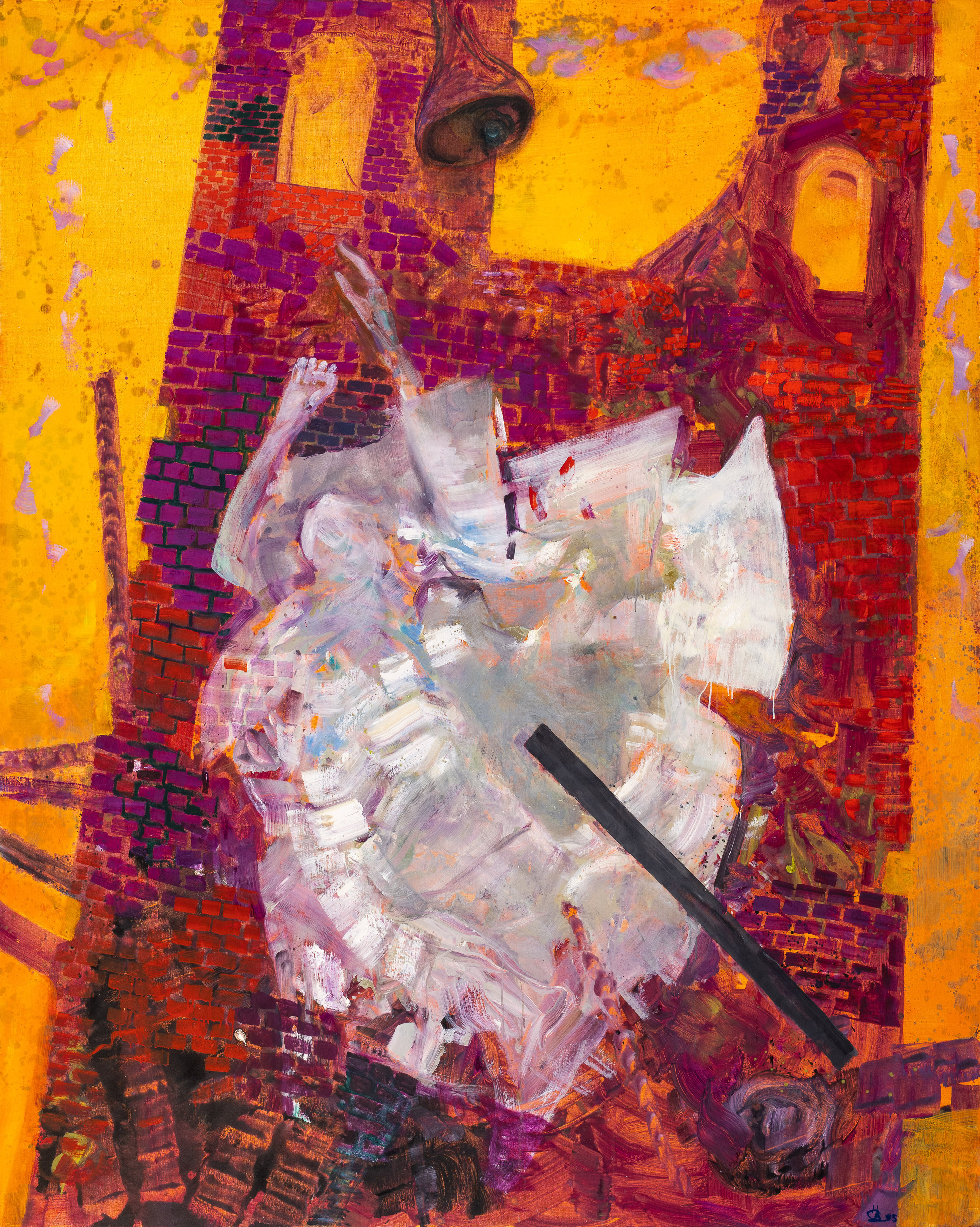 "Engel sprenger klokketårn" 2005