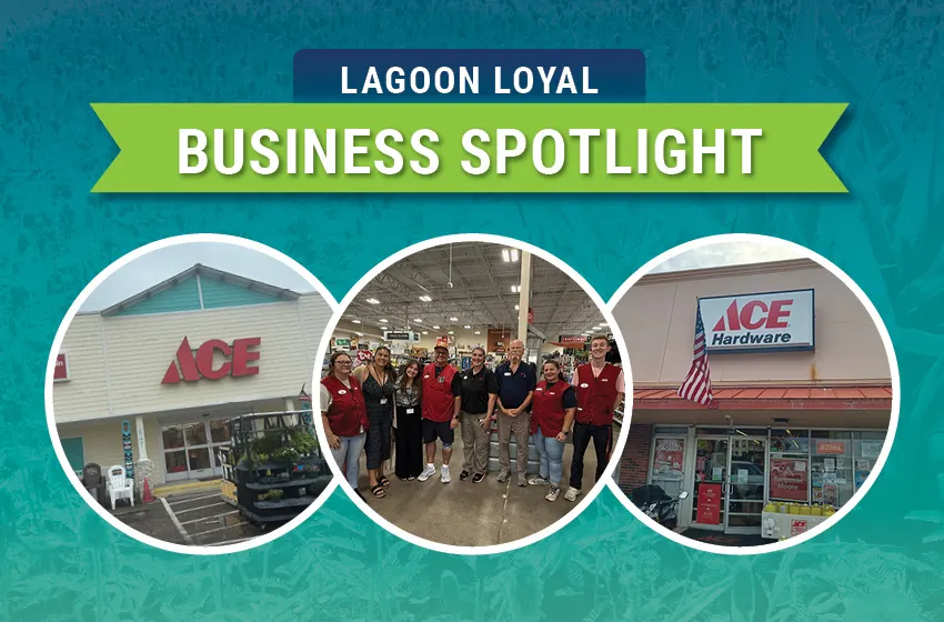 Illustrated scene of a suburban neighborhood during a rainstorm, with sprinkler heads raised in a lawn that doesn’t need watering due to heavy rainfall.