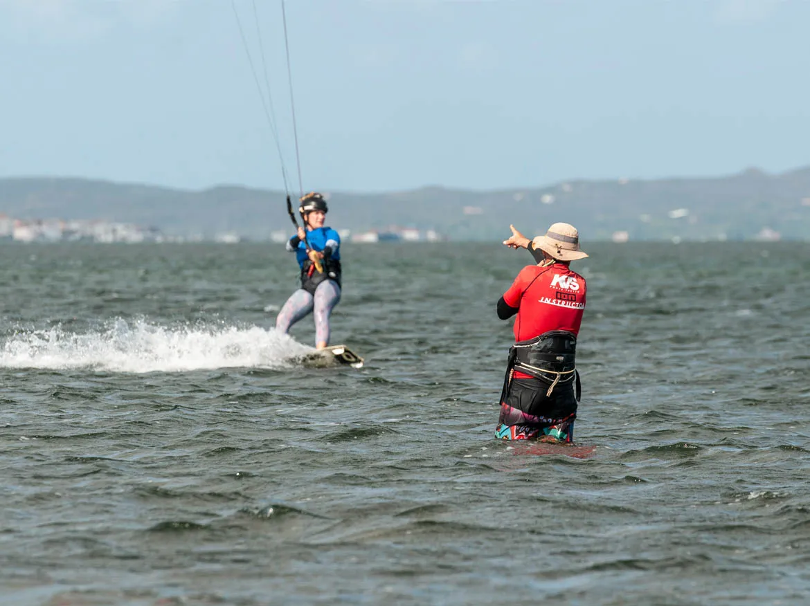 kitesurf training for beginners sardinia italy punta trettu