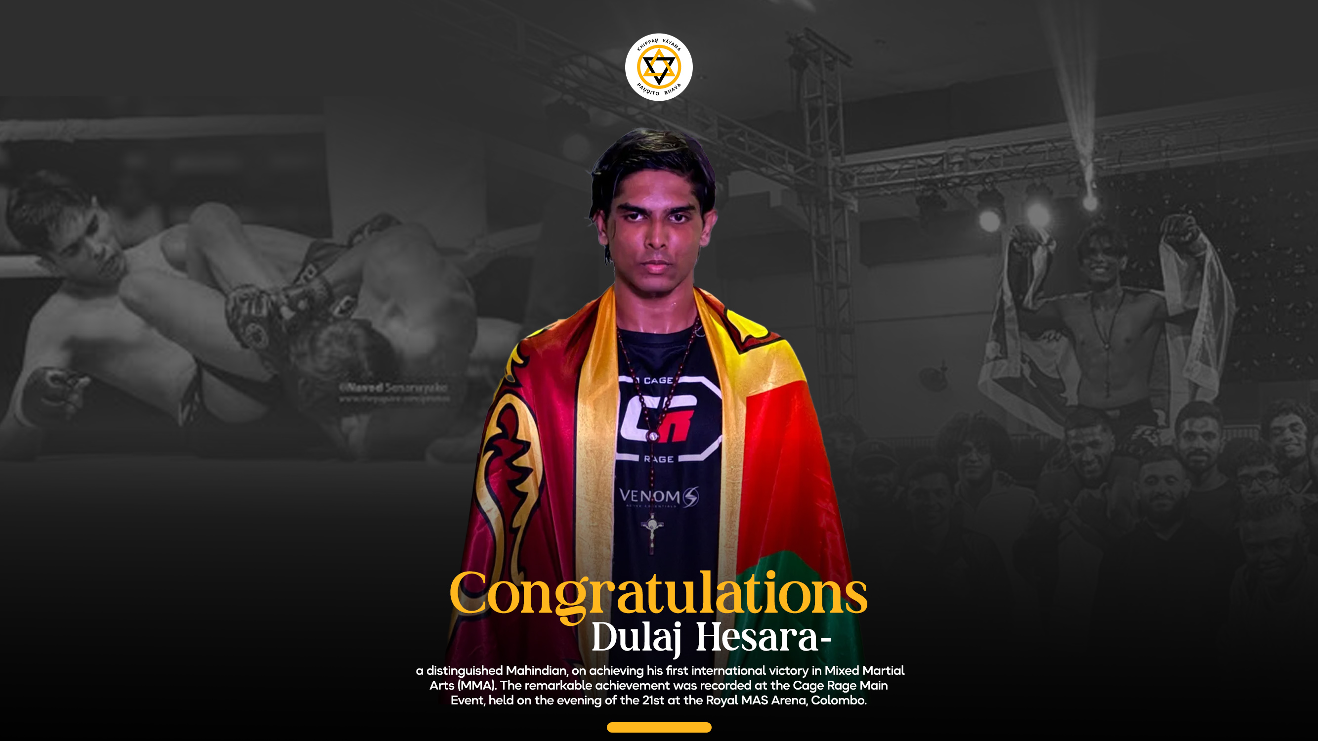 Dulaj Hesara Secures First International Victory in Mixed Martial Arts (MMA)