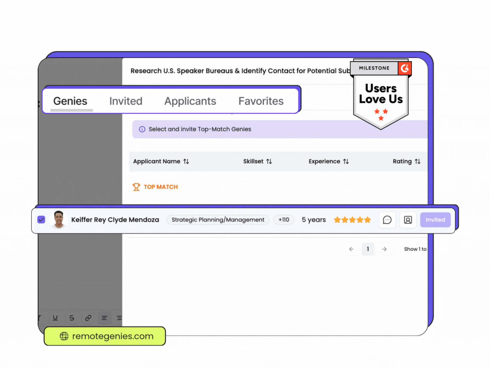 See What’s New in RemoteGenies See the latest improvements to task management, delegation tools, GenieChat, hiring workflows, and more.