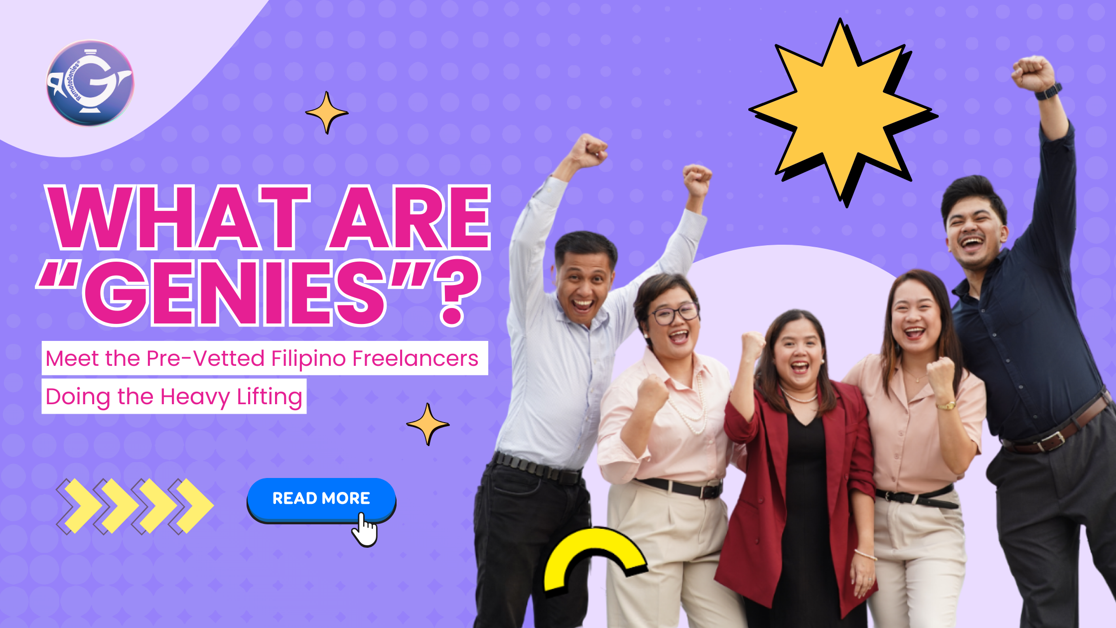 RemoteGenies is the top freelance marketplace for hiring pre-vetted Filipino freelancers. Get high-quality talent for a fraction of the cost.