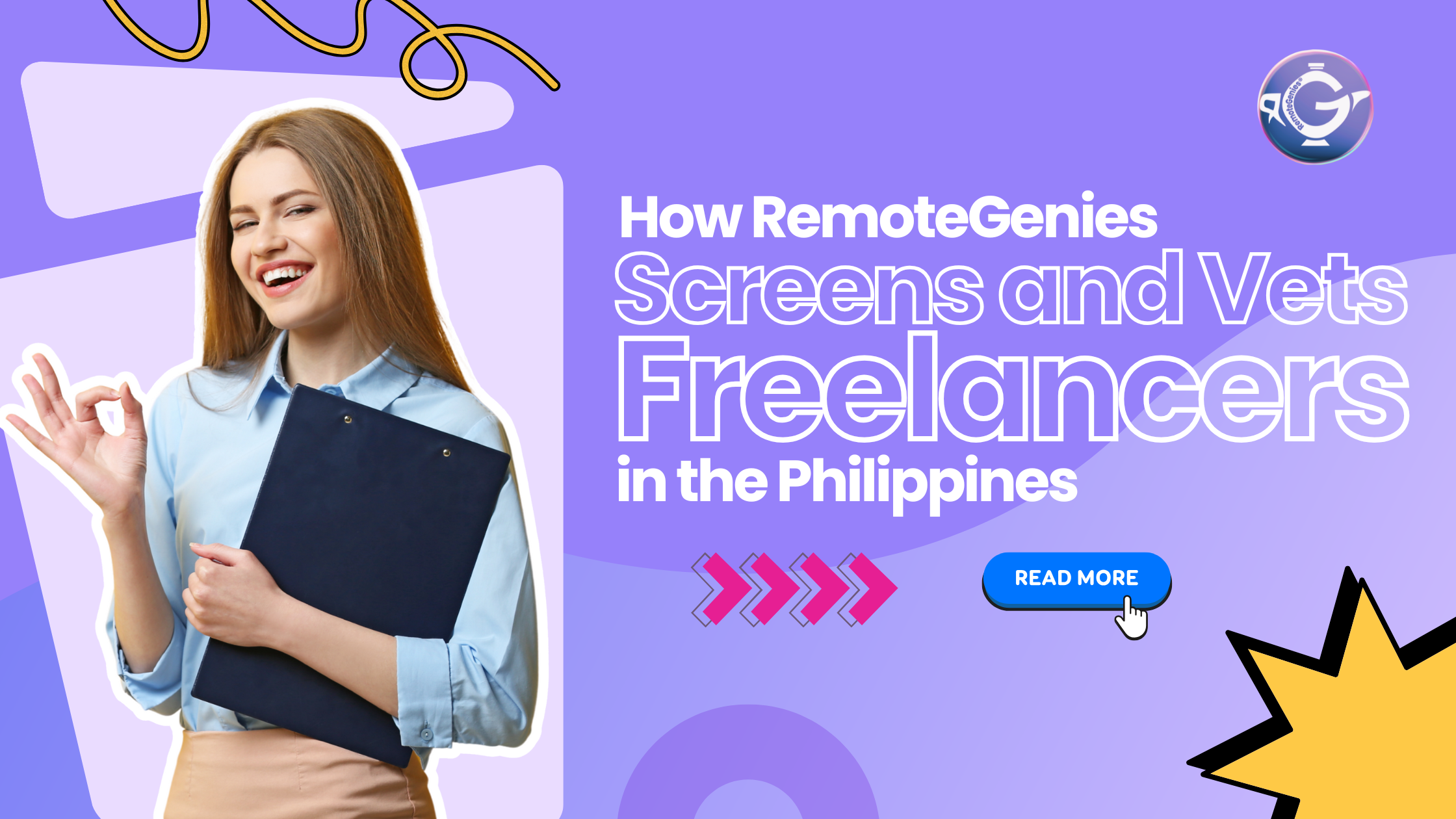 RemoteGenies is the top freelance marketplace for hiring pre-vetted Filipino freelancers. Get high-quality talent for a fraction of the cost.
