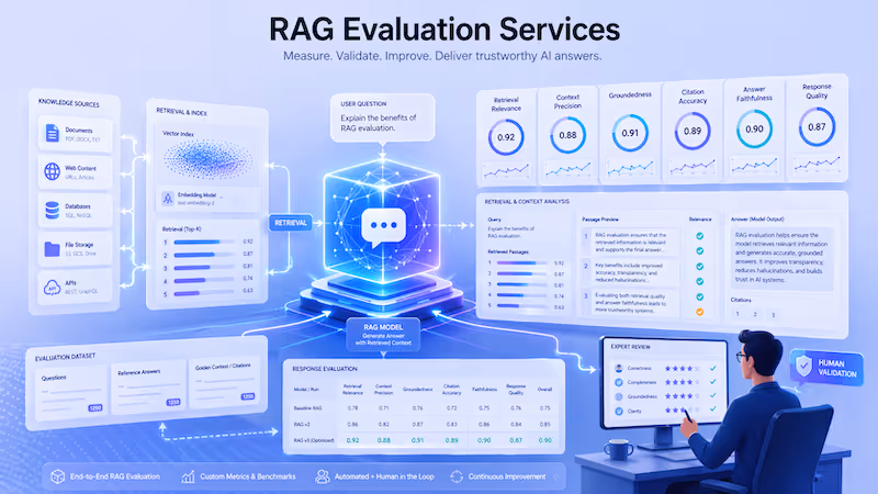 RAG System Evaluation Services by Expert Reviewers