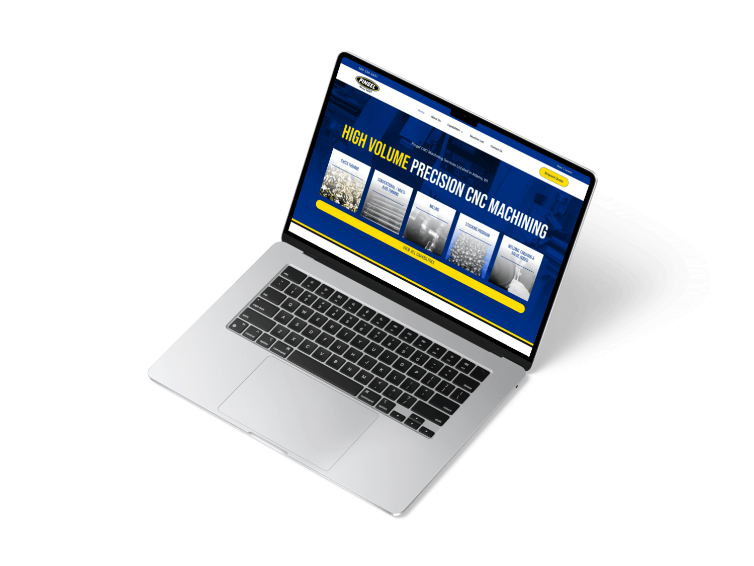 A mockup of Integrity Medicine's homepage