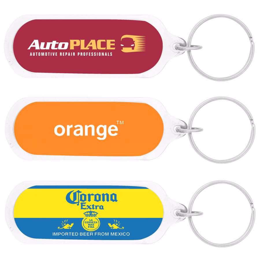 Oval Acrylic Keychain