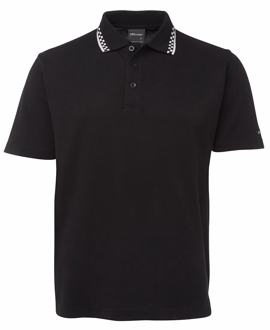 JB's CHEF POLO BLACK/WHITE