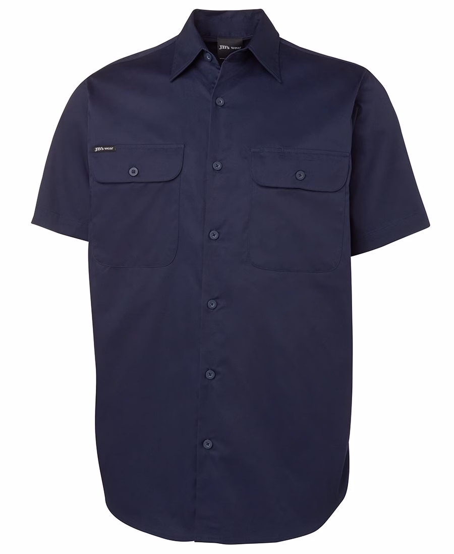JB's S/S 150G WORK SHIRT NAVY