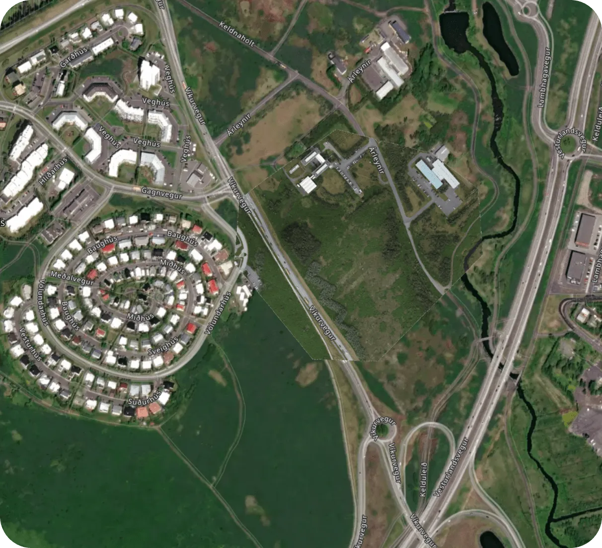 Ariel shot land 