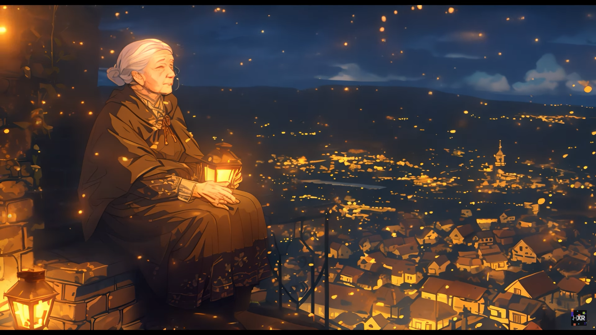 “An elderly woman with fading”