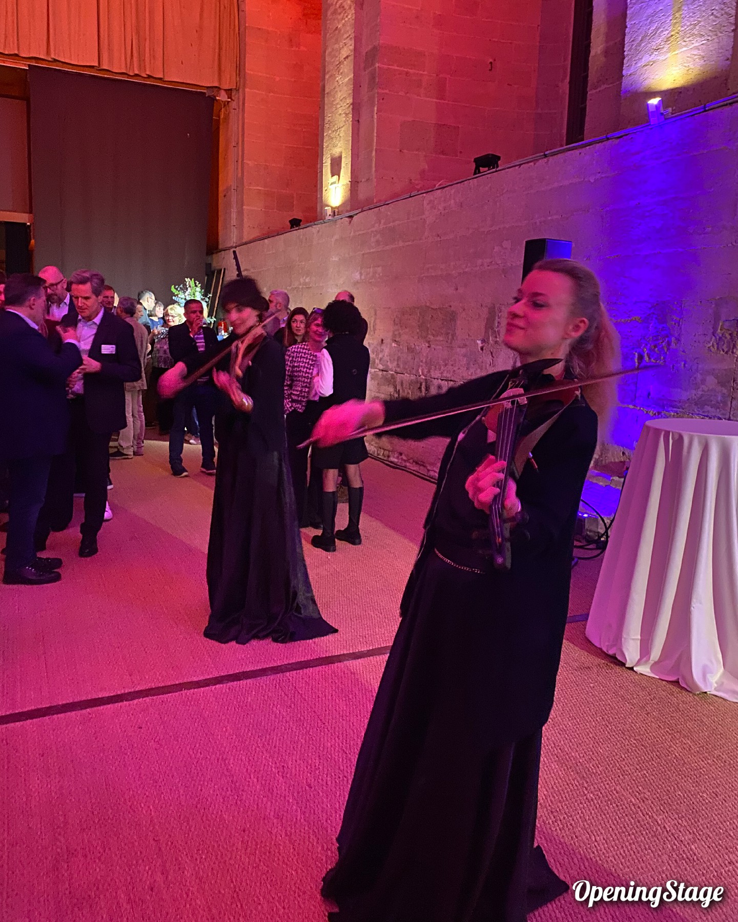 Notre quatuor de violonistes joue pour une soirée d'entreprise à Chantilly 