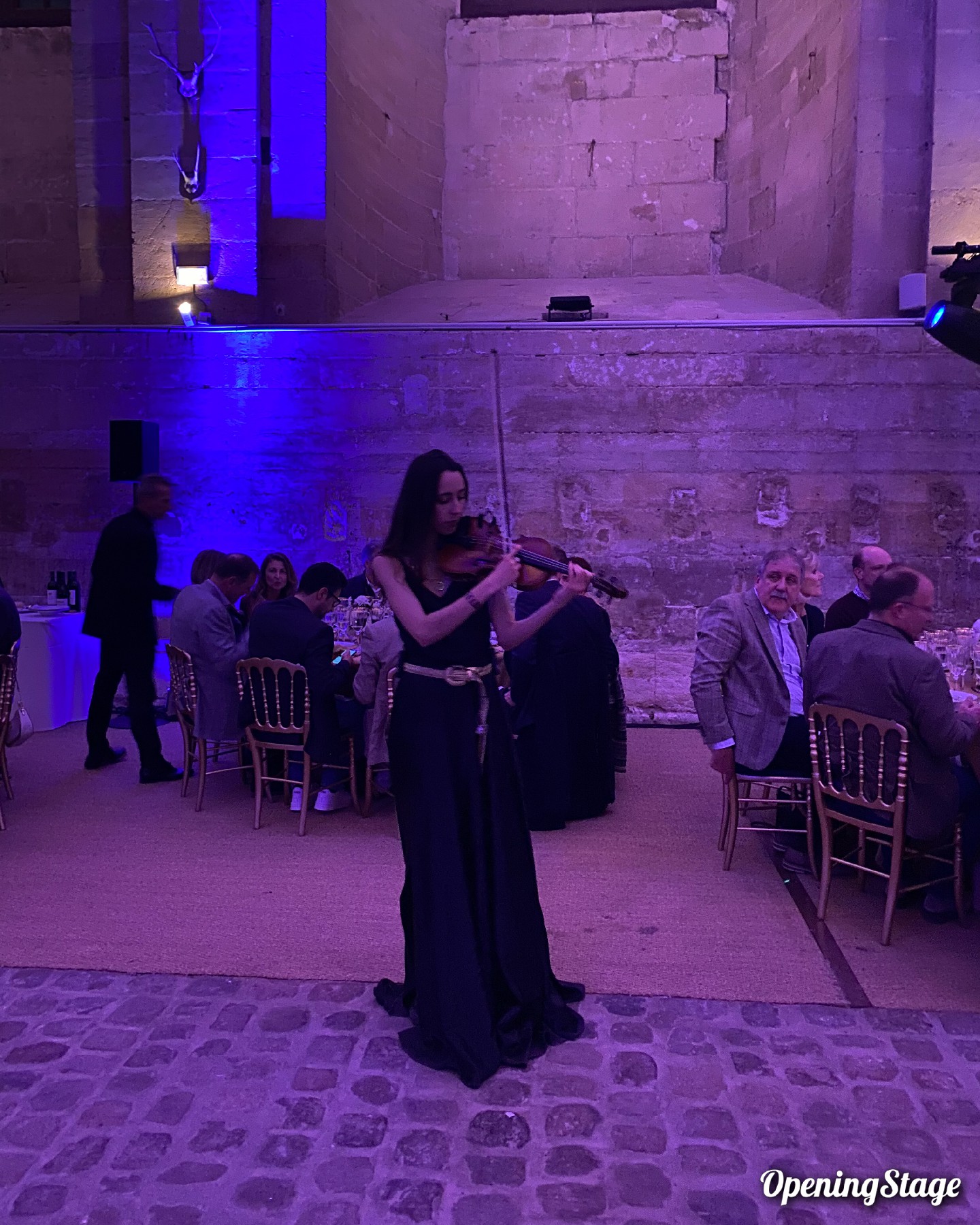 Notre quatuor de violonistes joue pour une soirée d'entreprise à Chantilly 