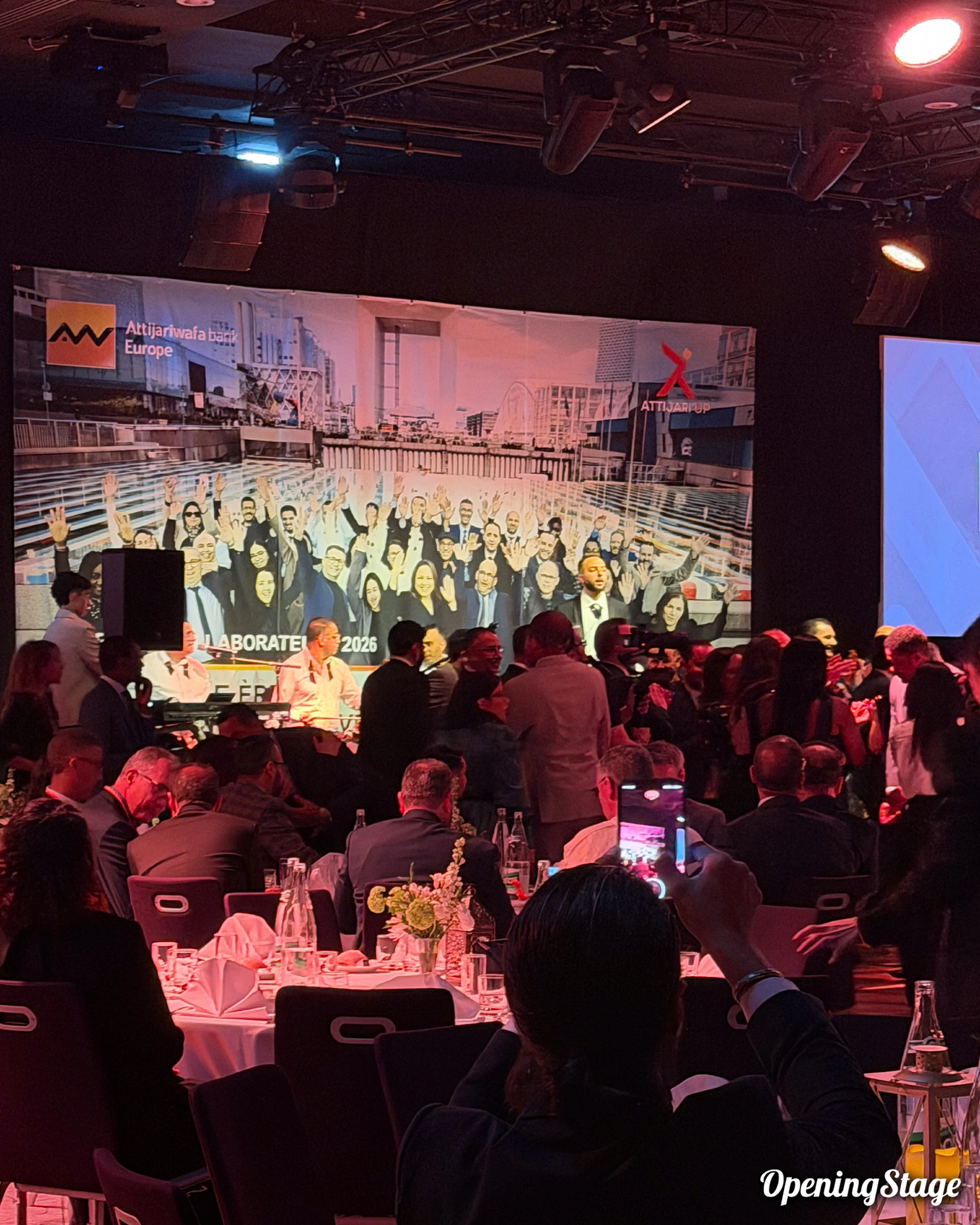 Notre groupe oriental au Paris Marriott Rive Gauche pour la soirée d'entreprise de la banque Attijariwafa Bank