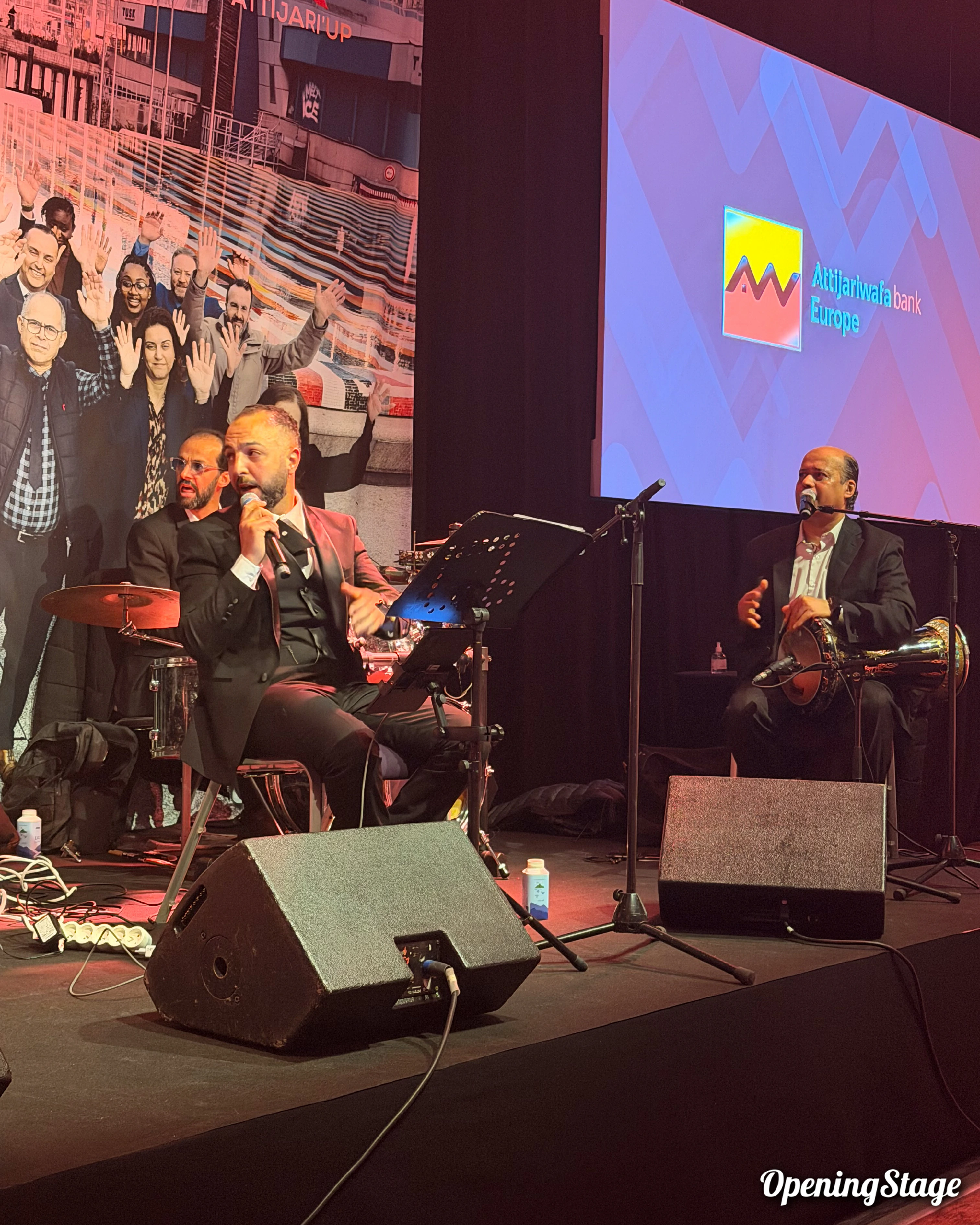 Notre groupe oriental au Paris Marriott Rive Gauche pour la soirée d'entreprise de la banque Attijariwafa Bank