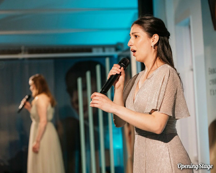 Des cantatrices à Stockholm lors d'une soirée corporate