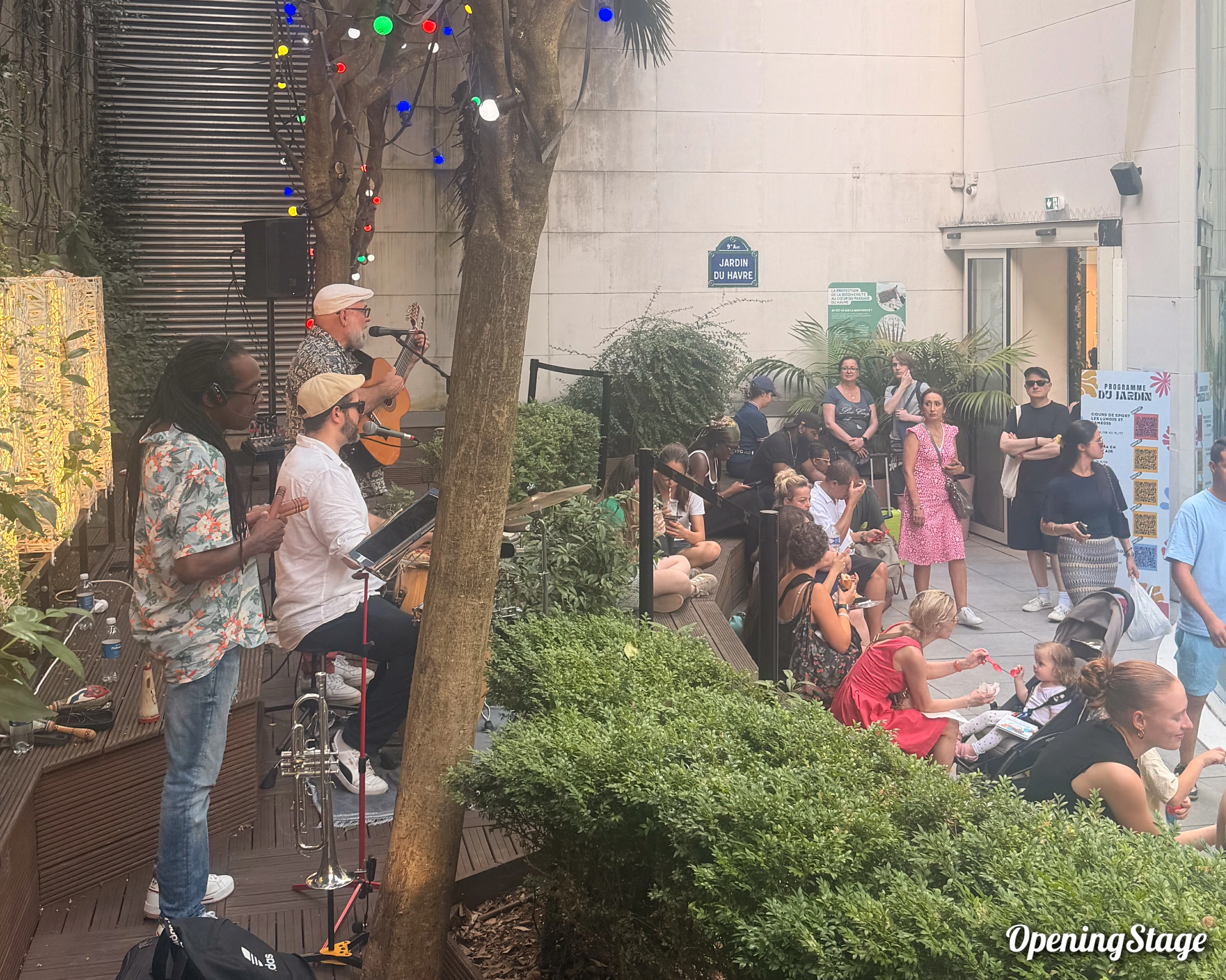 Notre groupe latino au Passage du Havre
