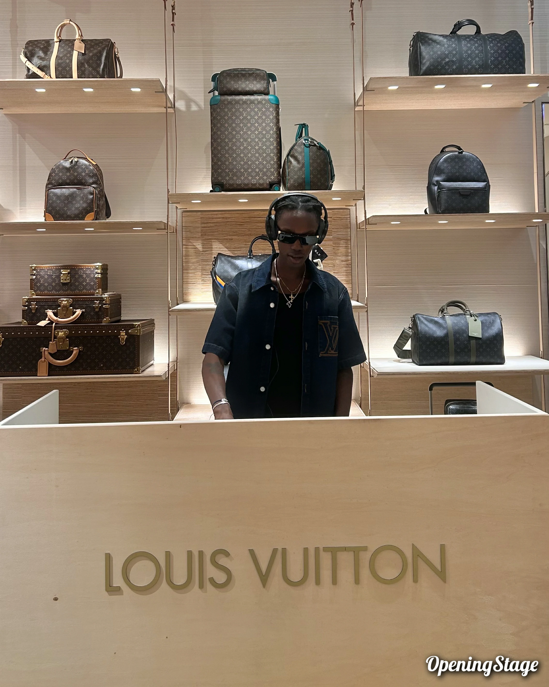 Nos Dj sets dans la boutique Louis Vuitton d'Amsterdam
